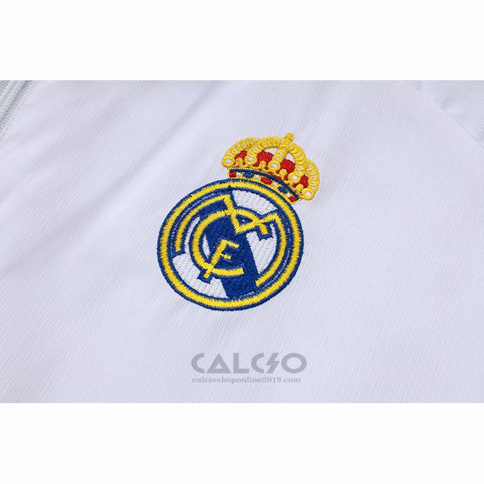 Tuta da Track di Giacca a Vento Real Madrid 2025-2026 Bianco